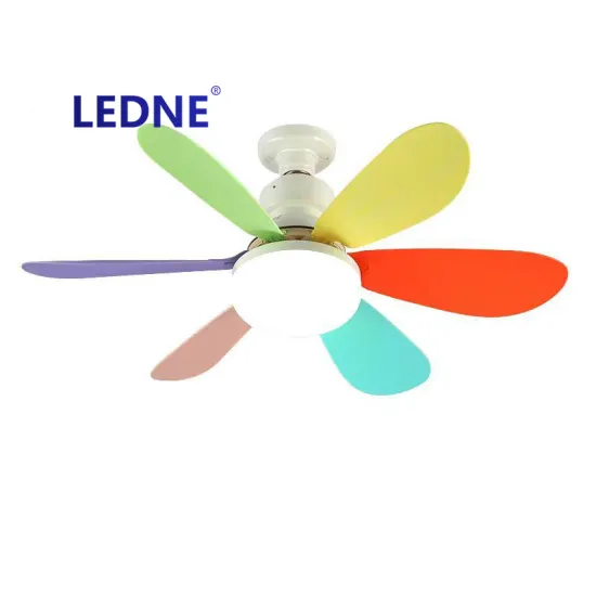 Ultra-Quiet Small Fan Light with E27 Screw Base, Dimmable Modern Ceiling Fan with Removable Blade