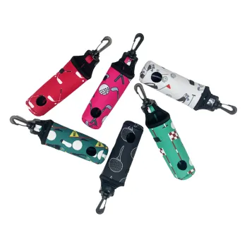 Durable Neoprene Golf Ball Bag with Multiple Color Printing, Hook & Tee Holder, and Protective Case