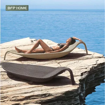 BFP Home Cast Aluminum Outdoor Furniture - Sofa Bed for Home and Garden