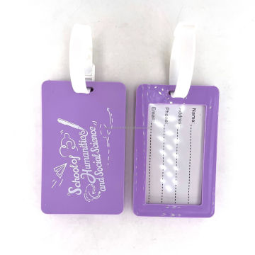 Customized Silicone Luggage Tags with UV Color Printing Service