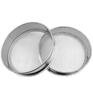 Stainless Steel Fine Mesh Round Flour Sifter for Baking and Gardening