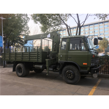 Dongfeng 8 ton military truck mounted crane