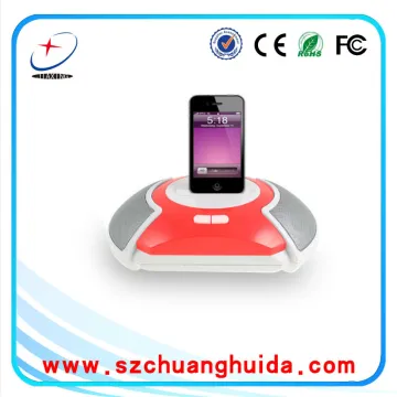 portable multimedia dock station speaker for iphone5 mp3