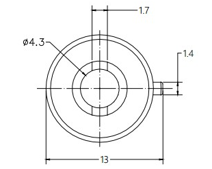 Barrel Damper Drawing of DY12C