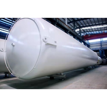 Liquid ammonia storage tank, horizontal and vertical structure formation