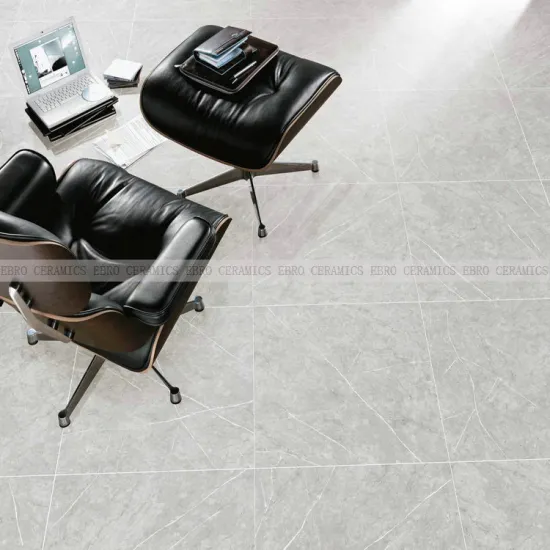 Livingroom light grey marble porcelain tiles floor design price 2 surface treatment 66DA02