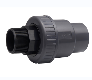 1-1/2\" to 2\" PVC Plastic Single Union Check Valve with Spring Type for Water Supply Systems