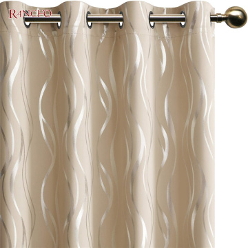 Custom Living Room Foil Print 100% Blackout Curtain