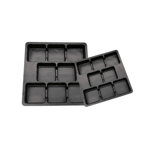 White Blister Tray Vacuum formed black plastic blister food tray Supplier