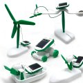 6 IN 1 Solar Robot Model Kit Science Toys for Children DIY Assemble Airplane Boat Car Train Model Educational Christmas Gifts