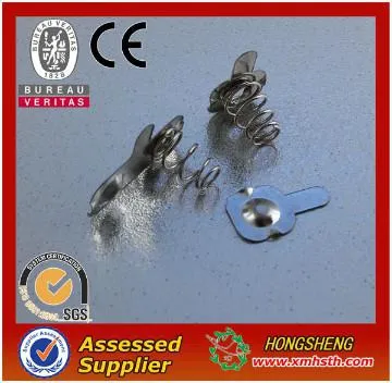 anti-corrosion battery spring for battery contact