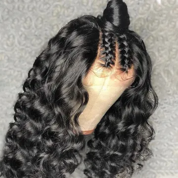 Cheap Loose Wave Raw Human Hair Wigs For Black Women,Transparent Lace Peruvian Hair Wig,Pre Plucked 13x4 13x6 360 Lace Front Wig