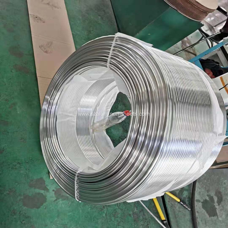 Aluminum coil tube for heat exchanger