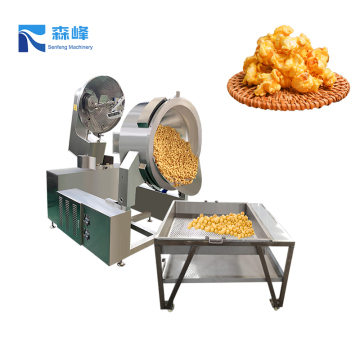 Industrial Automatic Stainless Steel Electric Popcorn Machine for Chocolate Coating Caramel - Prices