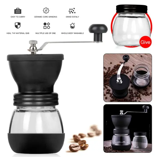 Coffee Grinder Manual Coffee Grinder Stainless Steel Adjustable Coffee Bean Mill Easy Clean Kitchen Tools