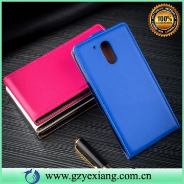 plain color up down pu flip cover for moto g4 plus leather case