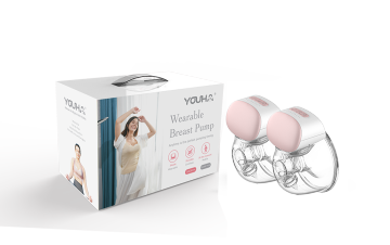 Double Wearable Electric Breast Pump With Light Indicator