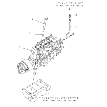 ORİJİNAL KOMATSU SA6D140 MOTOR ENJEKSİYON POMPASI 6211-72-1121