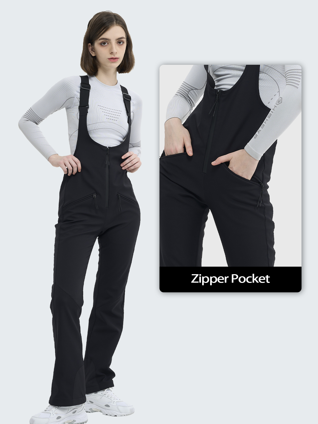 64146 black ski bibs