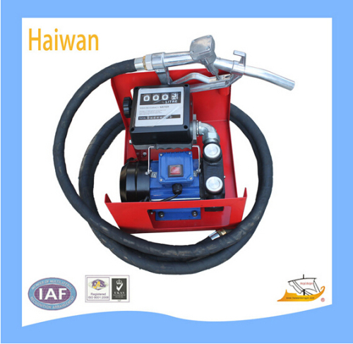 Electric Fuel Transfer Pump Unit with Meter in Liters, Manual Nozzle and 4m Hose