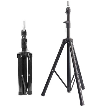 Wig Stand Tripod Stand For Canvas Block Mannequin Head Adjustable For Cosmetology Hairdressing Training Practice Wig Display