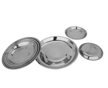 Stainless Steel Plate Metal Dish Set