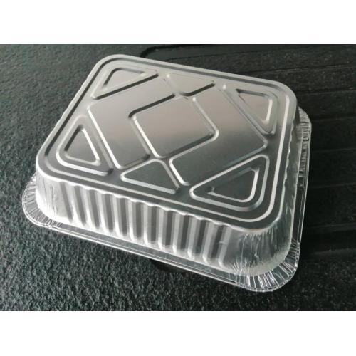 Food Grade Aluminum Foil Box Containers With Lid