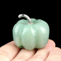 Green Aventurine 30MM Pumpkin Oranment for Home Office Decor Handmade Craved Vegetables fruits Stone Gifts