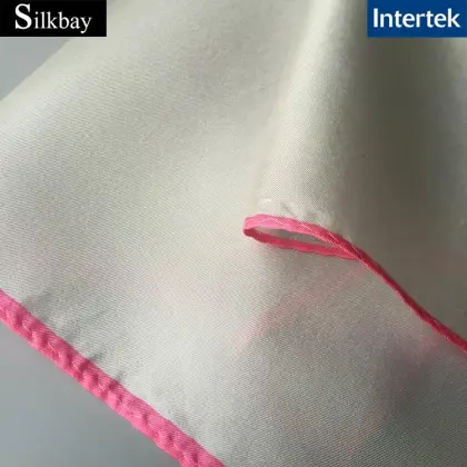 Nature White Printed 100% Silk Twill Scarf