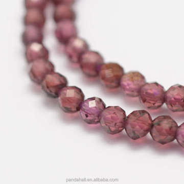 Pandahall 2mm Faceted Round Natural Garnet Beads Strands: Unique Jewelry Crafting Supplies