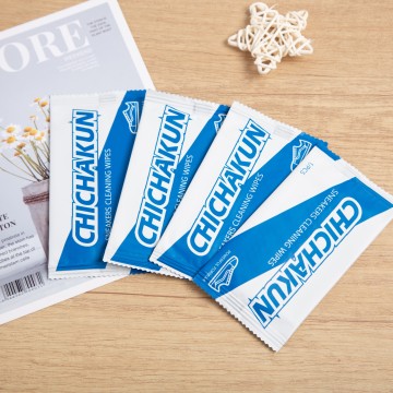 Toalhetes de limpeza de sapatos embalados individualmente para sapatos brancos