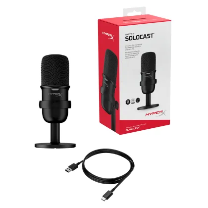 HyperX Solocast: Professional USB Condenser Microphone for Online Gaming and Recording