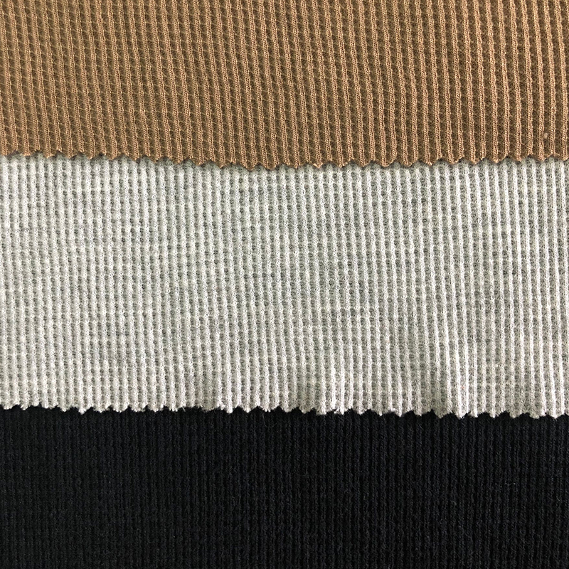 Dyeing Style Polyester Cotton Waffle Jersey Cloth Fabric