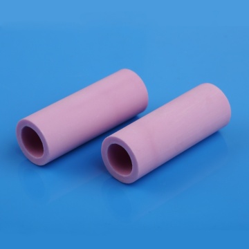 उच्च शुद्धता औद्योगिक गुलाबी रंग के एल्यूमिना सिरेमिक ट्यूब