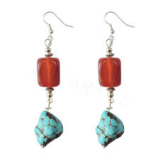 Natural Gemstone Agate Earring