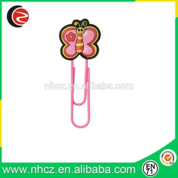 60MM Butterfly Soft PVC Bookmark Animal Paper Clips