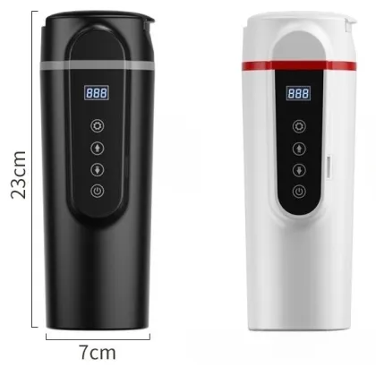 500ML Car Electric Kettle: Multifunctional Range Water Temperature Control Car Mounted Heating Cup