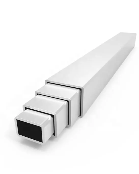 Custom 20mm 6061 t5 anodized square aluminium pipes