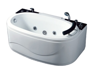 2020 Nouveau bain à remous d'intérieur en acrylique à 3 faces Birgure de massage Spa Whirlpool