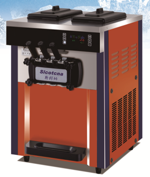 Commercial Ice Cream Machine: ABS + Stainless Steel Easy-to-Operate Freezer