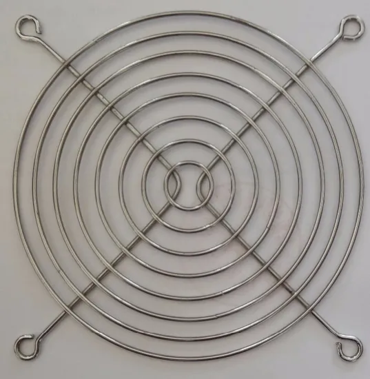 Metal grill fan finger guard