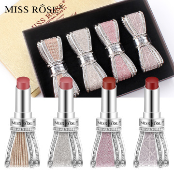 أحمر الشفاه Miss Rose Swarlo مع Diamond Bow - أربعة أحمر شفاه مع صندوق أحمر الشفاه