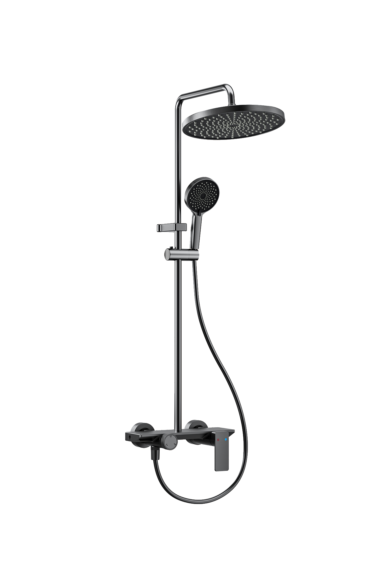 Modern High Pressure Knob Three Functions Shower Set