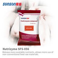 Enzymy addytywne dla zasilaczy dla świń dla SFS-056