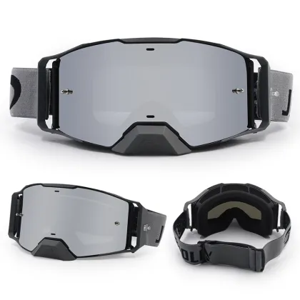 Jiepolly Fast Delivery: Motorcross Dirt Bike Goggles - Dustproof Racing Glasses