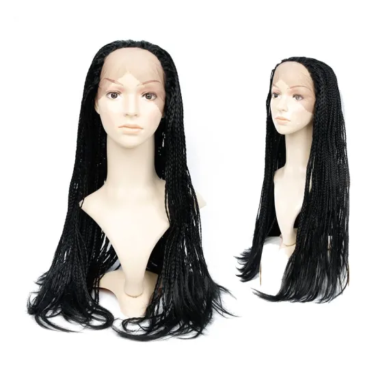 Wholesale Synthetic Wigs Pre braided Kinky Twists Black Hair Lace Front Wig