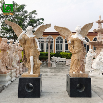 Dimensioni della vita Colori misti naturali Misculazione Marmo Outdoor Giardino Goddess Statue