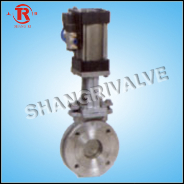 Stainless Steel Pneumatic Knife Gate Valve (PZ673F-10C)