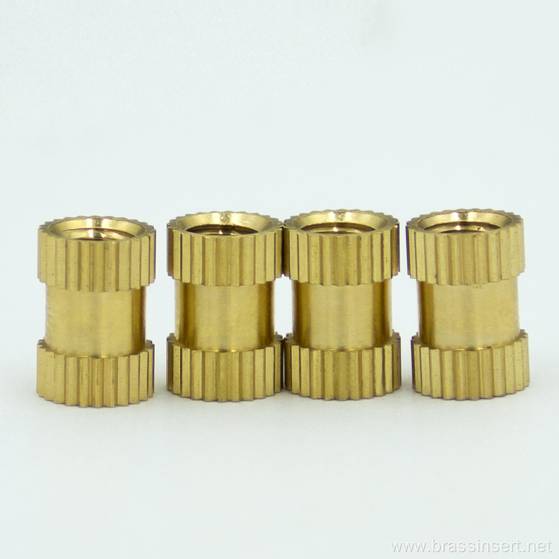m1.6 compressed knurled brass insert nut
