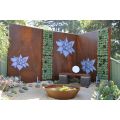 Decorative outdoor metal privacy screens